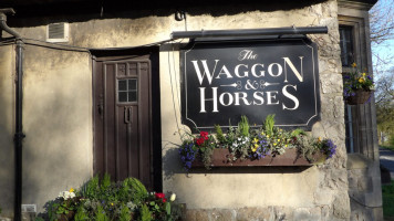 Wagon And Horses outside