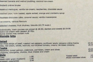 Ramada Manchester Salford Quays menu