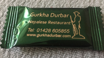 Gurkha Durbar menu