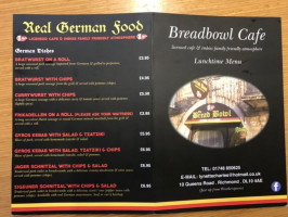 The Bread Bowl Cafe menu