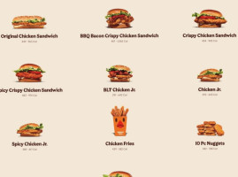 Burger King menu