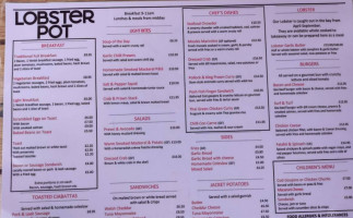 The Lobster Pot menu