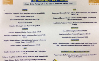 The Moorings menu