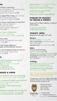 The Ambleside Inn menu