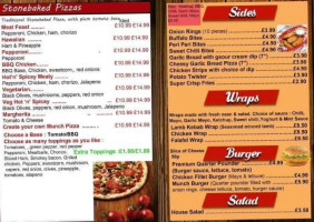 The Pistachio menu