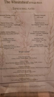 The Wheatsheaf At Bough Beech menu