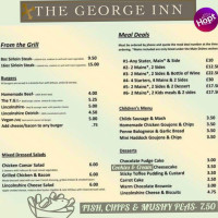 Harrisons The George Inn menu