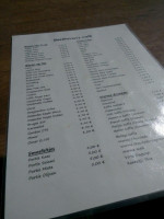 Bistro Beethoven menu
