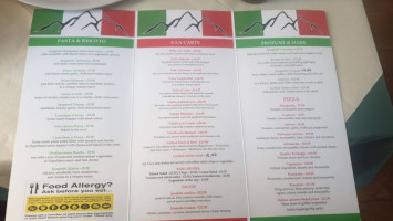 Il Restoronte Alpino menu