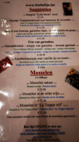 Cafe Botteltje menu