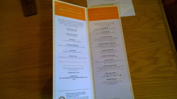 Royal George menu