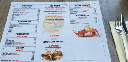 De Amandine menu