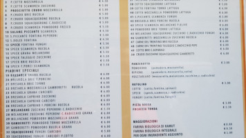 Piadineria Doppio Zero menu