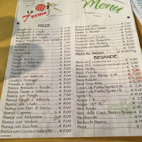 Pizzeria Le Terme menu