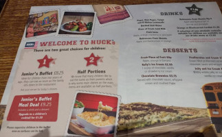 Huck's menu