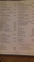 The Oak Inn menu