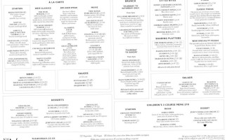 The Weir menu