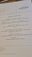 The Flintlock At Cheddleton menu