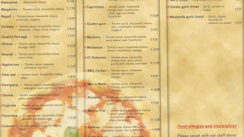 Lea House San Giuseppe Pizzeria menu