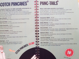 Hanky Panky Pancakes menu