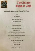 The Eatery Club menu