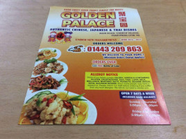 Golden Palace menu