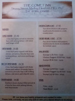 The Comet Inn menu