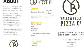 Yellowbelly Pizza Co menu