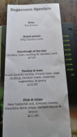 Sugarcane Cafe Bistro menu