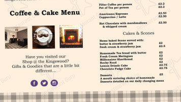 Kingswood menu
