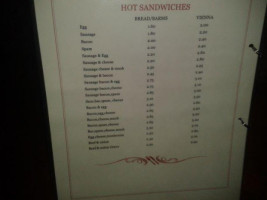 The Lounge menu