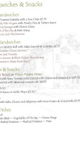 Anchor Inn menu