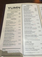YUMN Brasserie menu