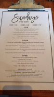 The Pledwick Well Inn menu