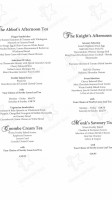 Coombe Abbey Garden Room menu