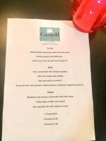 Y Castell menu