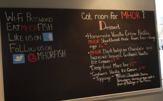Mhor Fish menu