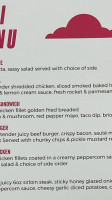 The Sassy Elephant menu