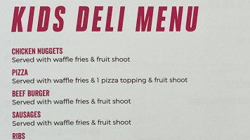 The Sassy Elephant menu