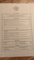 The Royal Oak Inn menu