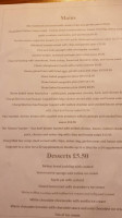 The Old Beams Stourport menu