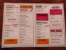 Infamous Diner menu
