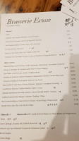Brasserie Ecosse Restaurant Bar menu
