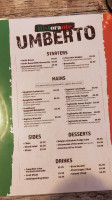 Umberto's menu