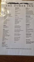 Dores Inn menu