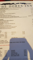 Dores Inn menu