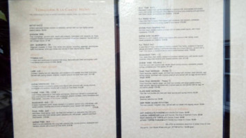 Tongdam Thai menu