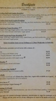 Crofton Hall Coffee Shop And Eatery menu