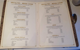 India Gate Indian menu