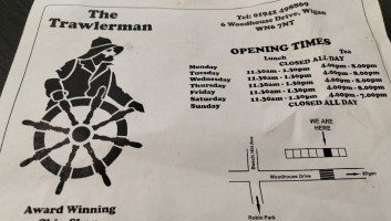 The Trawlerman menu